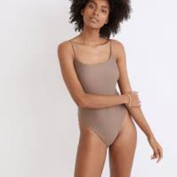 Madewell Second Wave Spaghetti-strap One-piece Swimsuit - Picture 2 of 3